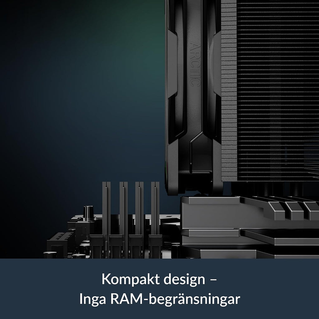 ARCTIC Freezer 36-S – entorns processorkylare för Intel och AMD med tryckoptimerad P12 Pro-fläkt på 120 mm, 600–3 000 rpm, fluiddynamiskt lager, inkl. MX-7