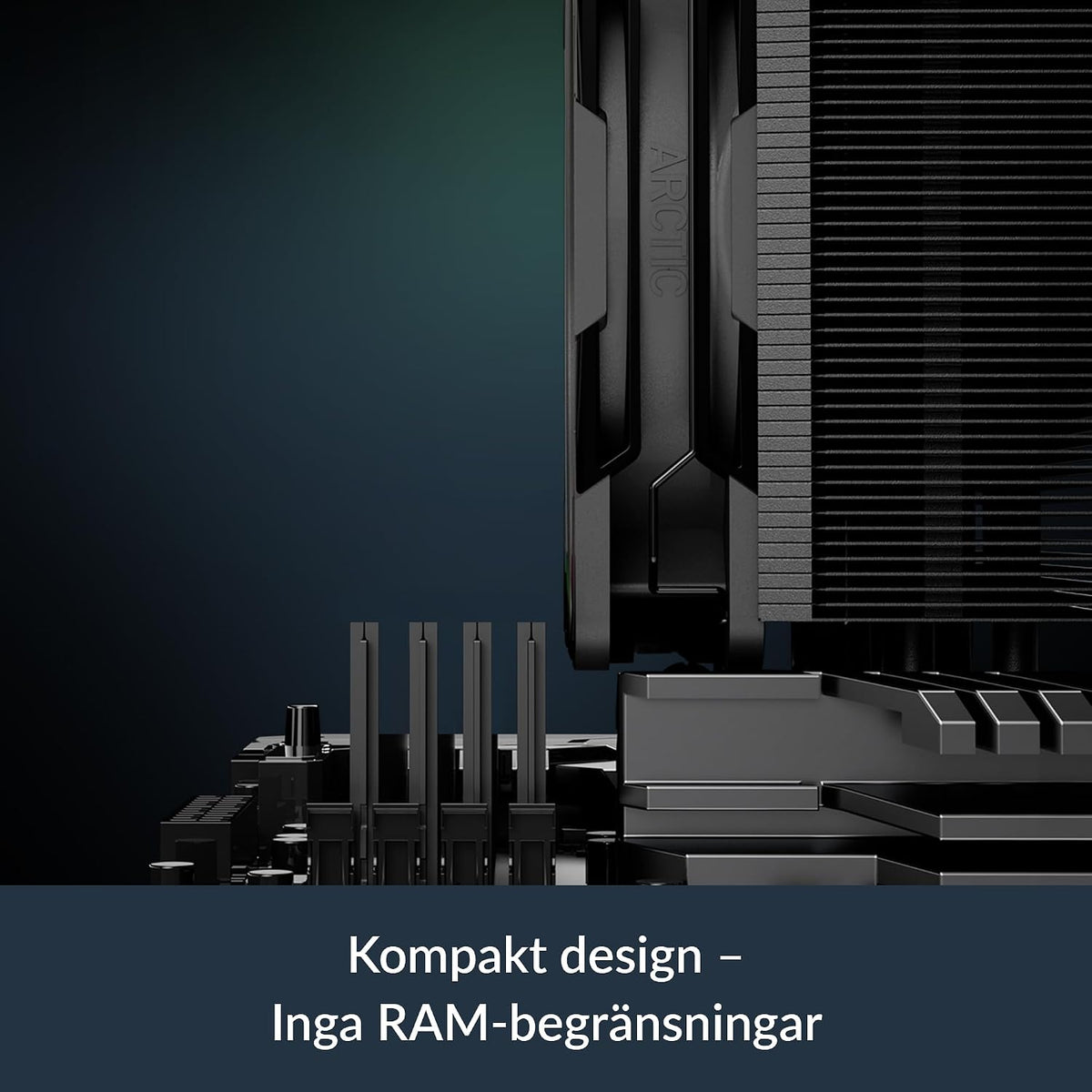 ARCTIC Freezer 36-S – entorns processorkylare för Intel och AMD med tryckoptimerad P12 Pro-fläkt på 120 mm, 600–3 000 rpm, fluiddynamiskt lager, inkl. MX-7