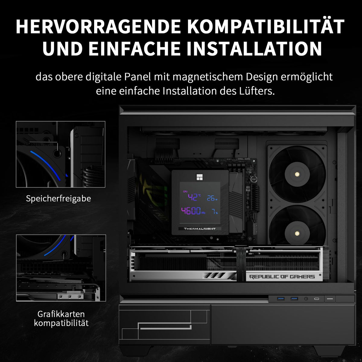 Thermalright Phantom Spirit 120 Digital EVO CPU luftkylare, 7 värmerör