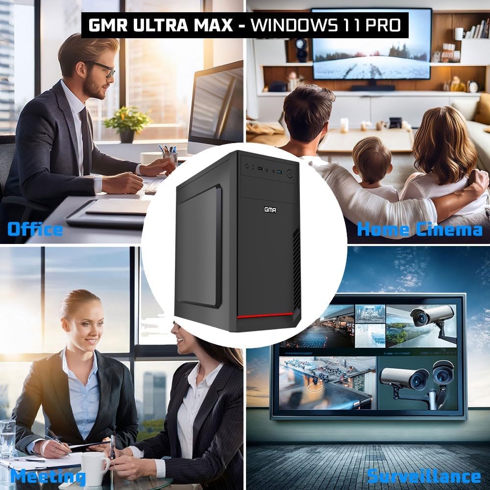 Intel i7 - Business Office Multimedia-dator med 3 års garanti! | 32 GB RAM | 1000 GB SSD | USB 3.0 | Windows 11 Prof. 64-bitars | WiFi 600 och Bluetooth 5