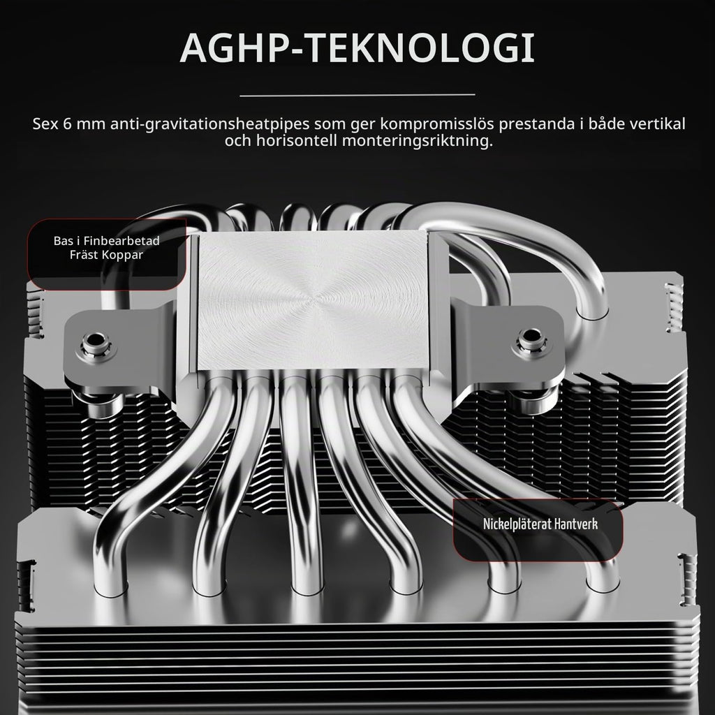Thermalright Peerless Assassin 120 Vision ARGB svart CPU-kylare, PC-kylning med 6 värmerör, 2,8-tums magnetisk skärm (320 x 240 upplösning), för AMD AM4/AM5 och Intel LGA1700/1851