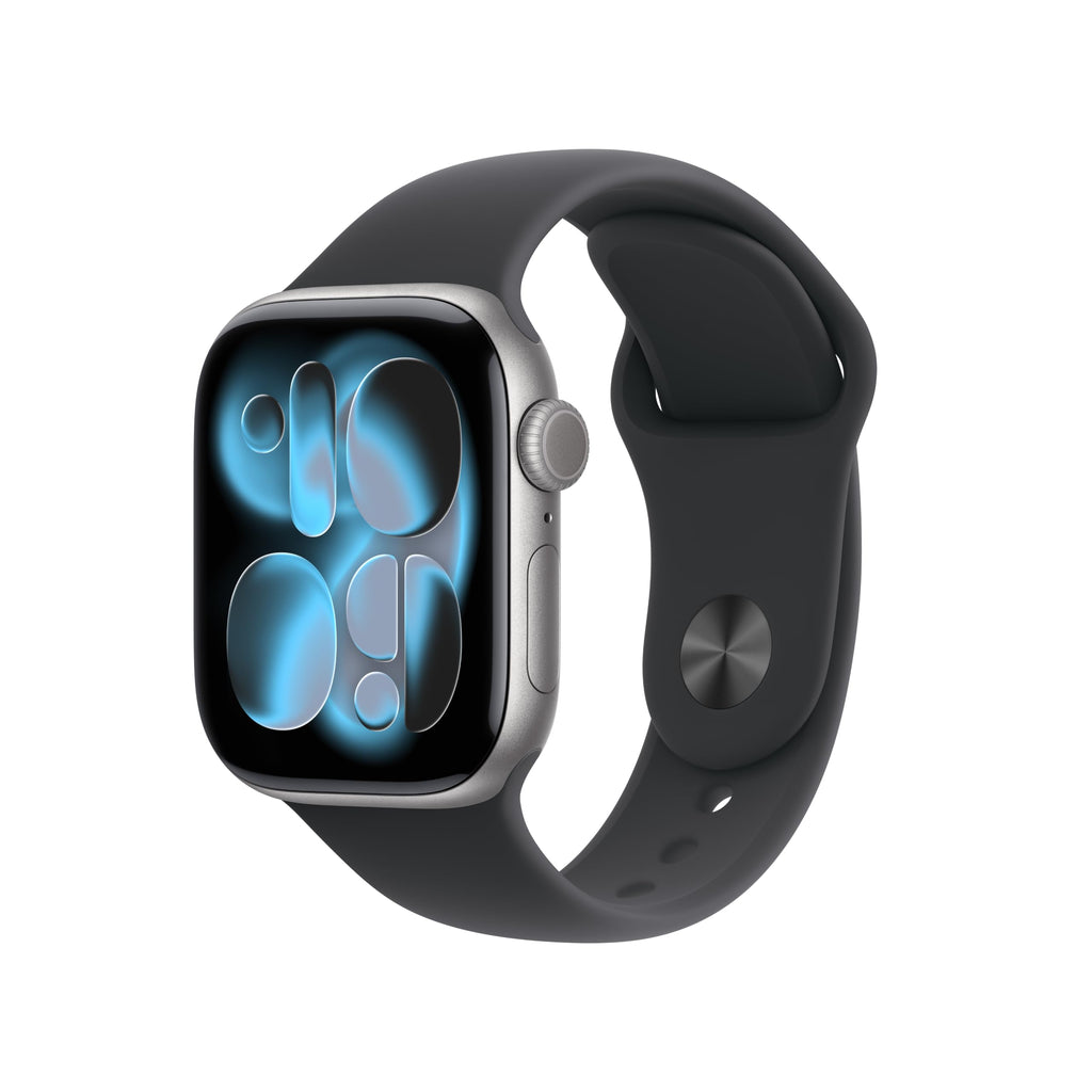 Apple Watch Series 11 [GPS 46mm] Smartwatch with Silver Aluminum Case with Purple Fog Sport Band - M/L. Sleep Score, Fitness Tracker, Health Monitoring, Always-On Display, Water Resistant