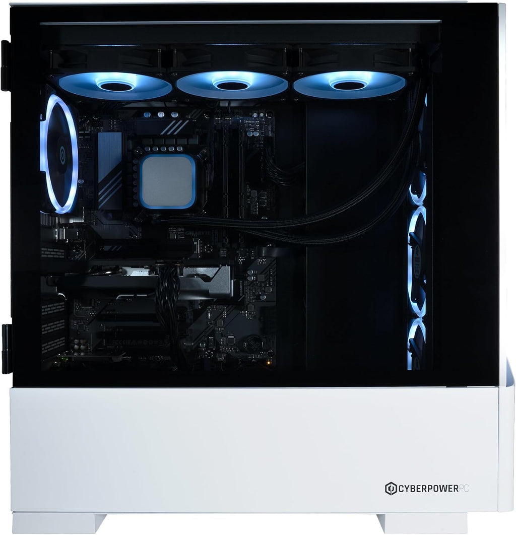 CYBERPOWERPC Luxe Gaming PC - AMD Ryzen 7 9800X3D, Nvidia RTX 5070 12GB, 32GB RAM, 1TB NVMe SSD, 650W 80+ PSU, Wi-Fi, Refrigeración a Liquido CPU, Windows 11, V100R RGB