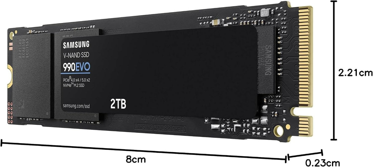 Samsung 990 PRO Heatsink NVMe M.2 SSD, 2 TB, MZ-V9P2T0CW
