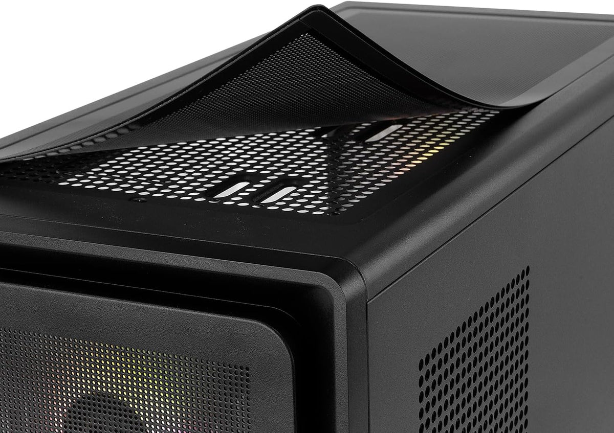 NOX XTREME PRODUCTS Hummer Galaxy - Datorchassi, Ramlöst Härdat Glas, 4x 120mm PWM Fläktar, Plats för 10 Fläktar, USB-C och USB 3.0, ARGB Hub Controller, ATX/M-ATX/ITX, Svart