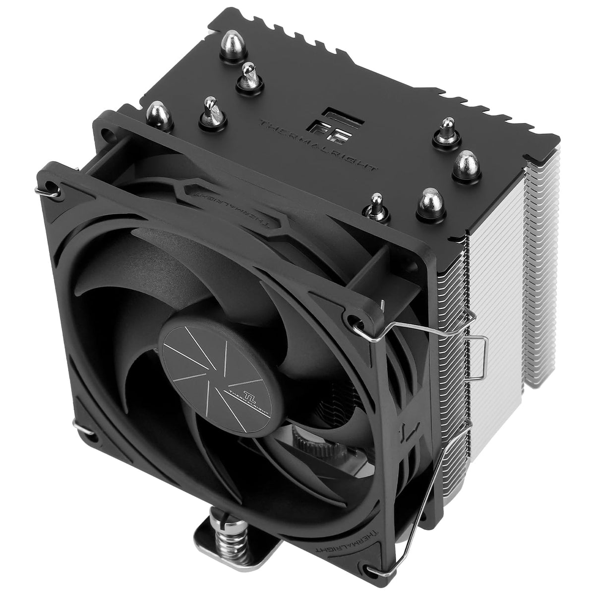 Thermalright Assassin X 90 SE ARGB CPU-luftkylare med 4 värmerör, TL-P9-S PWM ARGB-fläkt, datorkylfläns/processorkylare, AGHP 4.0-teknik, för AMD AM4 AM5/Intel LGA 1150/1151/1200/1700 (AX90 SE ARGB)
