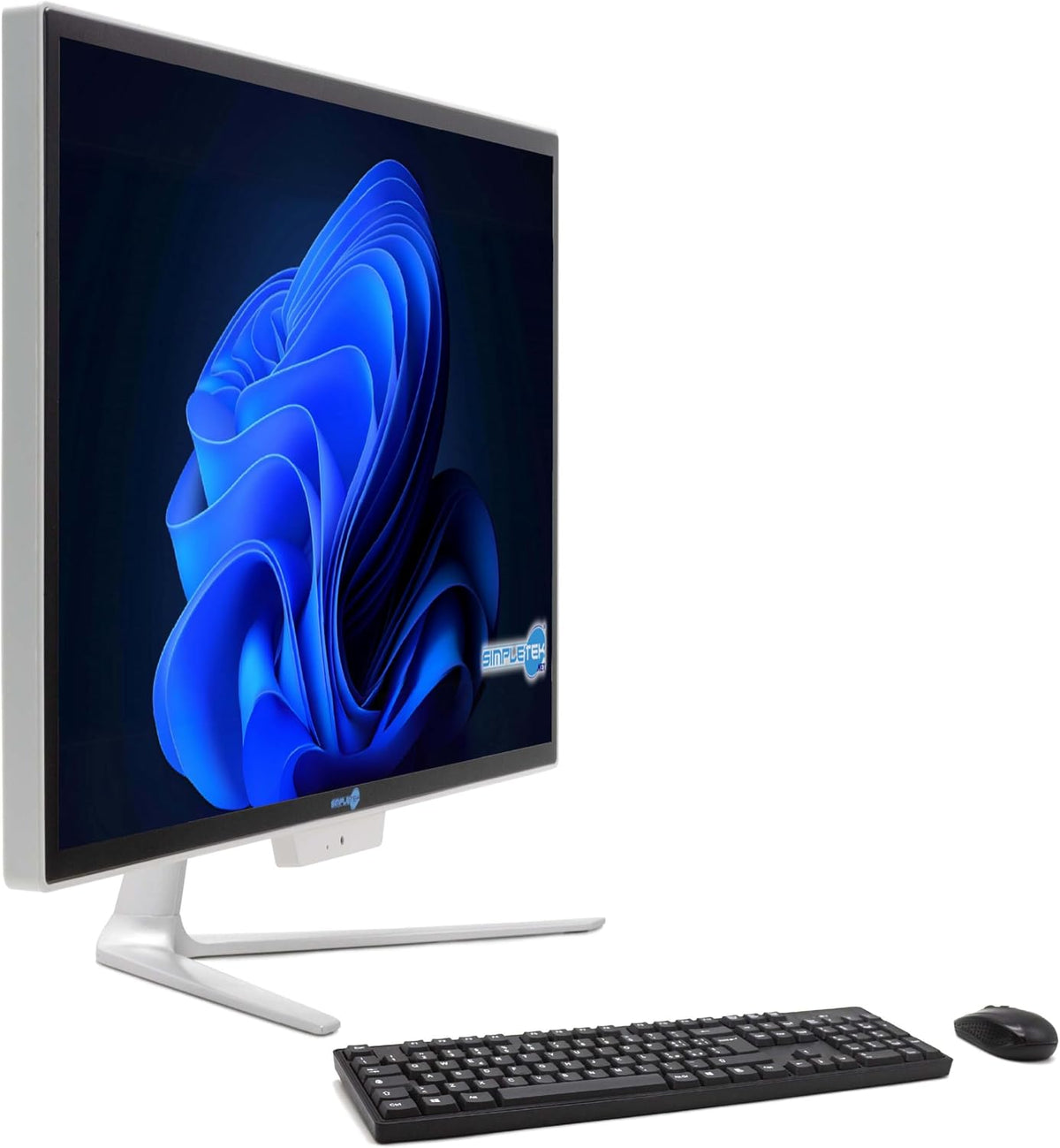 SIMPLETEK PC All in One Core i5 upp till 3,20 GHz, 4 GB SSD RAM 120 GB Windows 10 Pro | 24 tum FHD-skärm integrerad webbkamera WiFi BT LAN HDMI | fast dator för hemmakontor i skolan