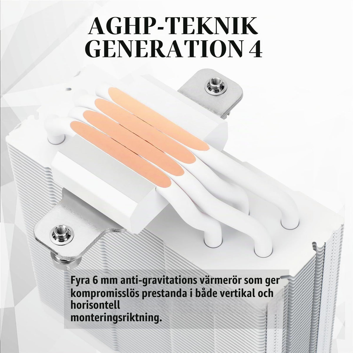 TR Assassin Spirit 120 EVO CPU-kylare, svart 120 mm PWM tyst fläkt, ARGB CPU Air Cooler, AGHP 4:e teknik, stöder Intel lga1700/1150/1151/1200, AMD AM4 AM5, guldkylare