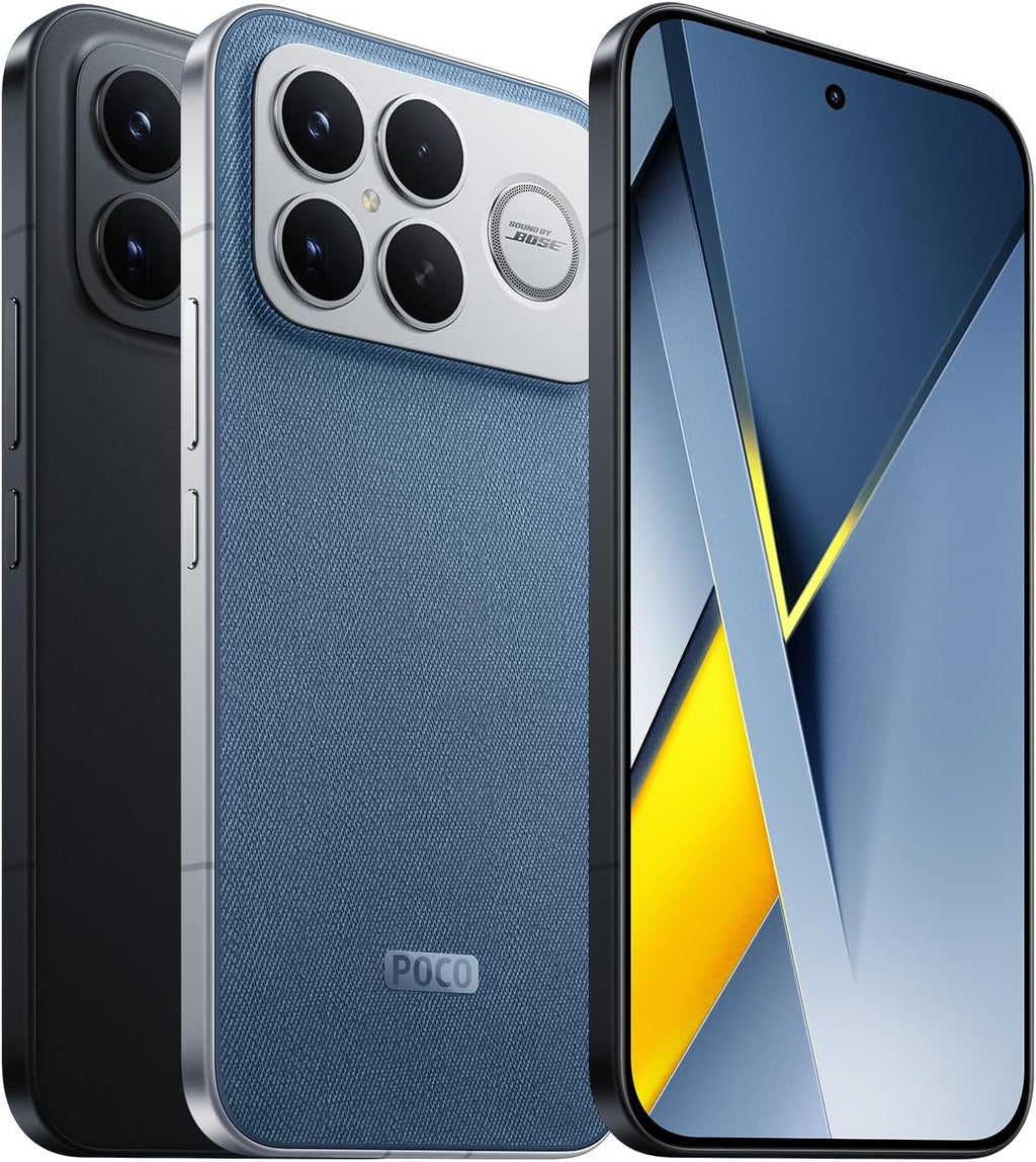 Xiaomi POCO F8 Ultra, Smartphone 16+512 GB, 1,9 tum 120 Hz AMOLED-skärm, 50 MP Light Fusion 950 med OIS, Sound by Bose, 6 500 mAh, denimblå, garanti 2 år, laddare ingår inte