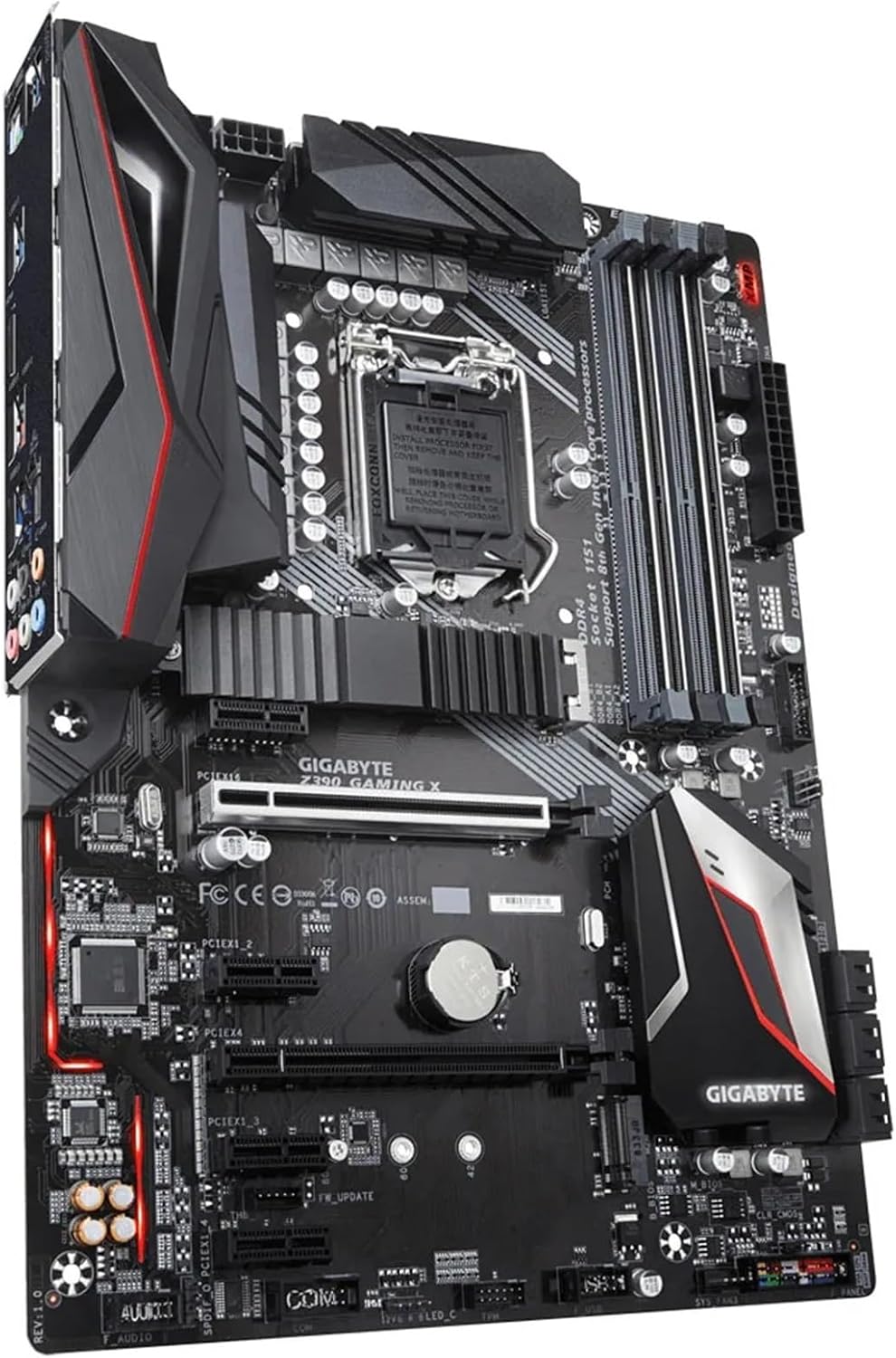 Dator moderkort Fit For GIGABYTE Z390 GAMING X LGA1151 Moderkort DDR4 Intel I9 I7 I5 I3 CPU Intel Z390 Gaming Placa-mãe 1151 Intel LAN M.2 ATX
