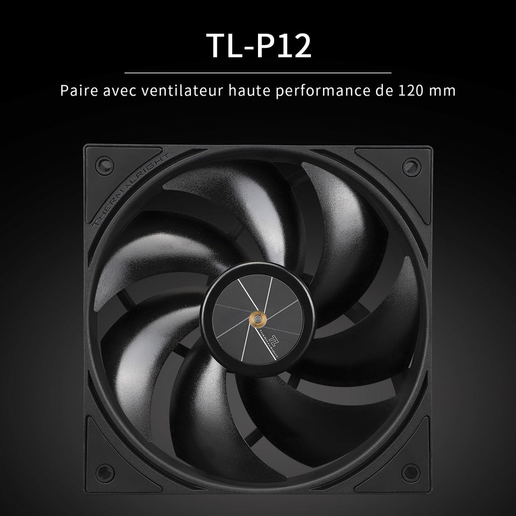 TR Peerless Assassin 120 SE svart, 6 värmerör, 2 x 155 mm, hög kylning PWM TL-C12C för AM4/AM5 och Intel LGA 1851/1700/1150/1151/1200 (svart, PA120SE)