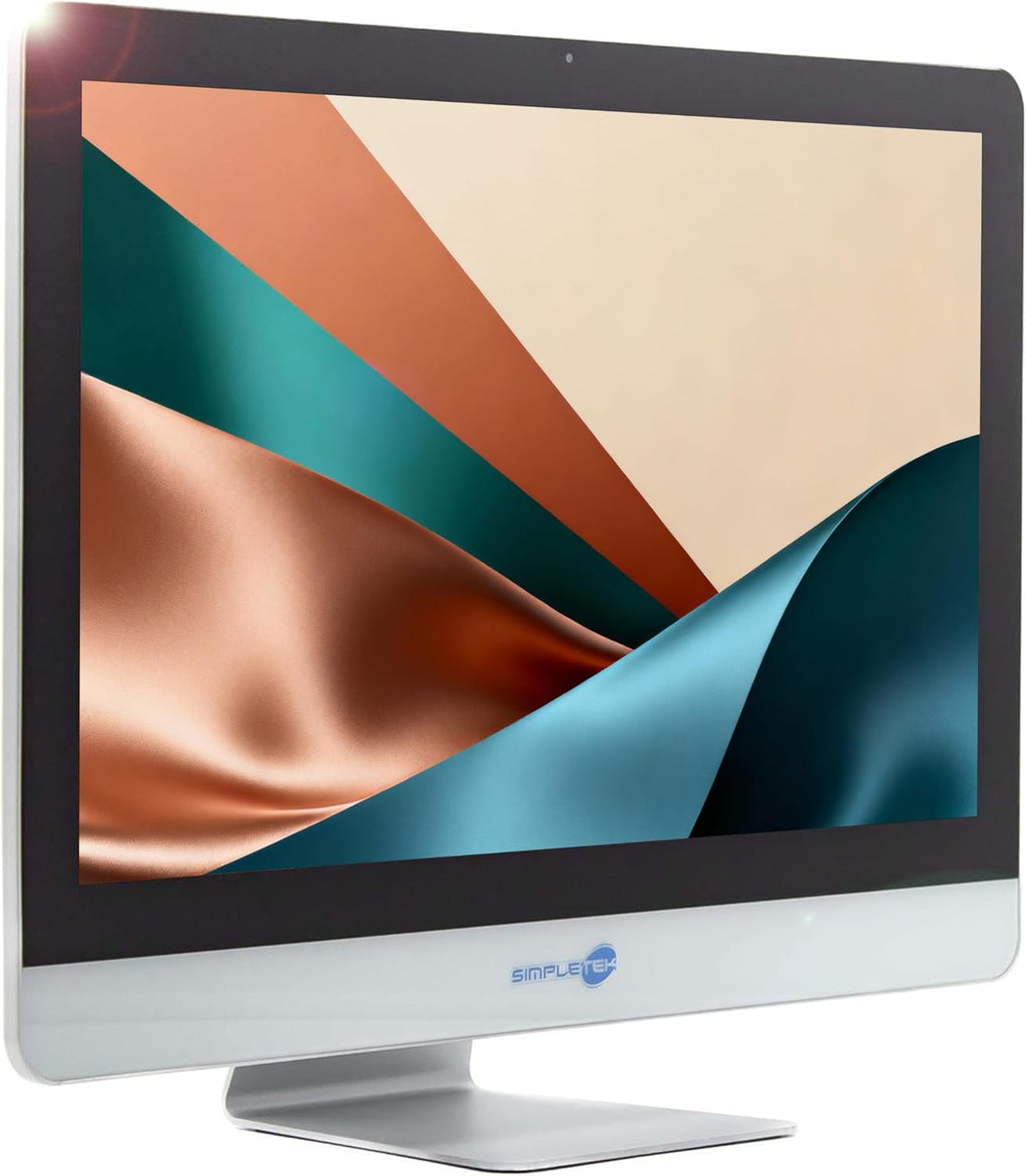 SIMPLETEK - All in One AIO 24" FHD pekskärm Windows 11 Pro CLR 8 GB RAM 240 GB SSD dator fast PC webbkamera POS fodral