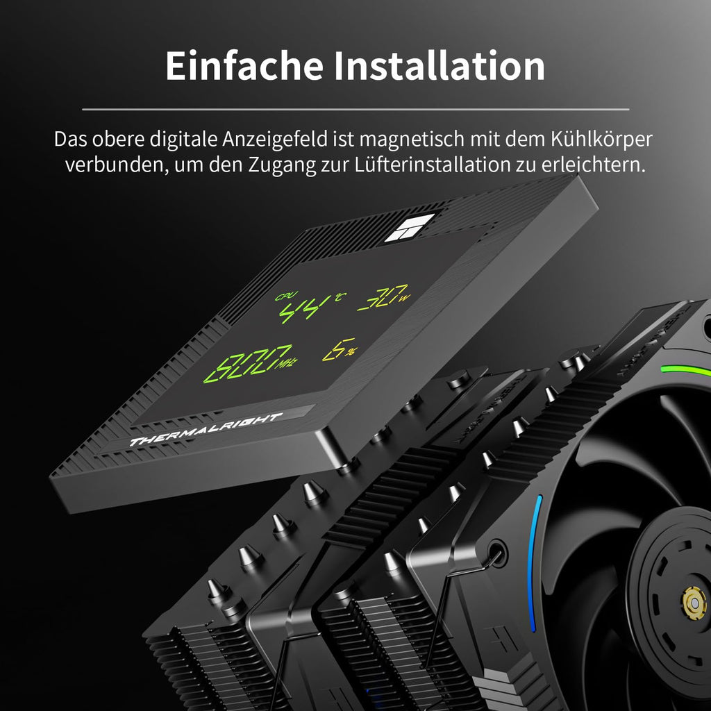Thermalright TR Phantom Spirit 120SE ARGB CPU-kylare, 7 värmepipar CPU-kylare, Dubbel 120 mm TL-C12B-S V2 PWM-fläkt, AGHP 4.0 Teknologi, S-FDB-lager, för AMD AM4 AM5/Intel 1700/115X/1200/1851