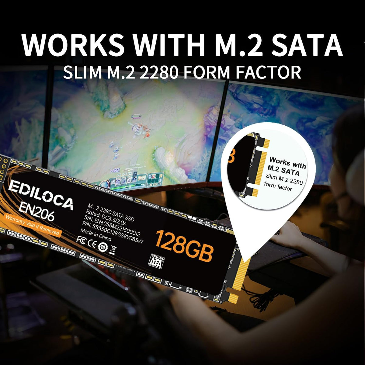Ediloca EN206 128 GB M.2 SSD