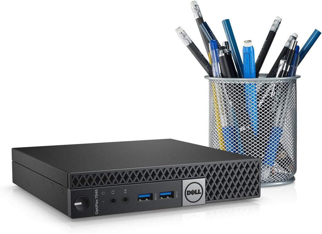 Dell OptiPlex 7040 Mini Intel i5-6500T Multimediadator 16GB RAM 512GB SSD 4-Kärnor 3,2GHz USB 3.0 | Wi-Fi | Windows 11 Pro 64-bit med USB-Flash-Disk