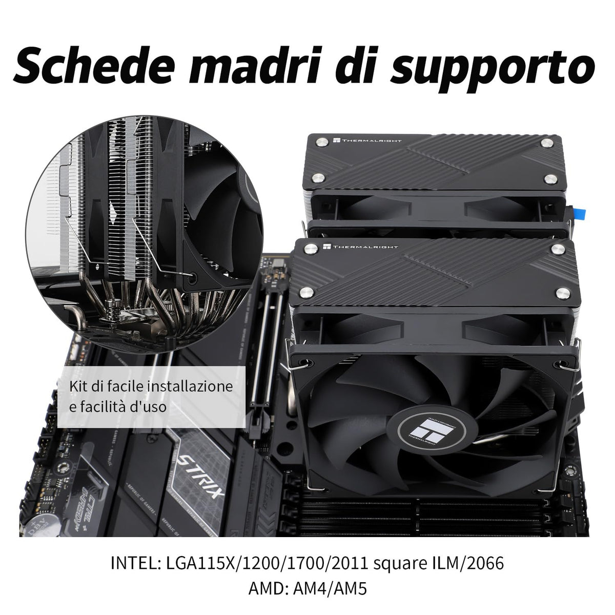 TR Phantom Spirit 120SE CPU-kylare, 7 värmerör, dubbel fläkt TL-C12B V2 PWM, AGHP Technilogy 4.0, för AMD AM4 AM5/Intel 1700/1150/1151/1200