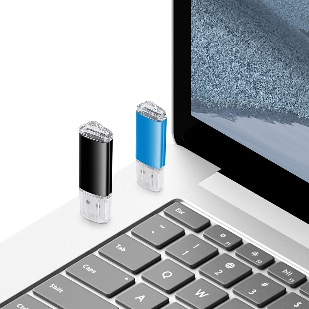 128 GB 2-i-1 USB-minne 128 GB typ-C Pendrive 128GO USB C Flash Drive 128 Giga 2-i-1 OTG Pen 128GO för PC/surfplatta/Laptop/Smartphone med typ C, Xiaomi/Huawei (silver)