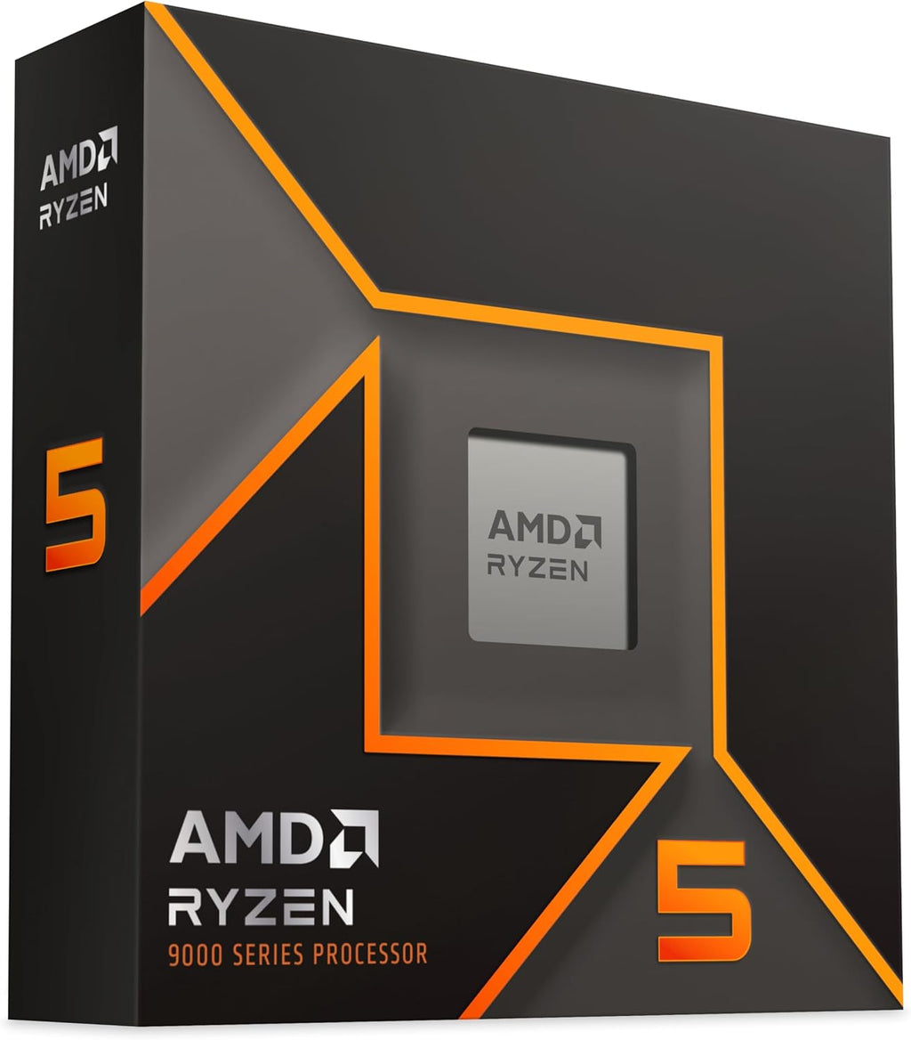 AMD Ryzen 5 9600X (6 kärnor/12 trådar, 65W TDP, AM5-socket, 38MB cache, upp till 5,4 GHz max boost, ingen kylare)