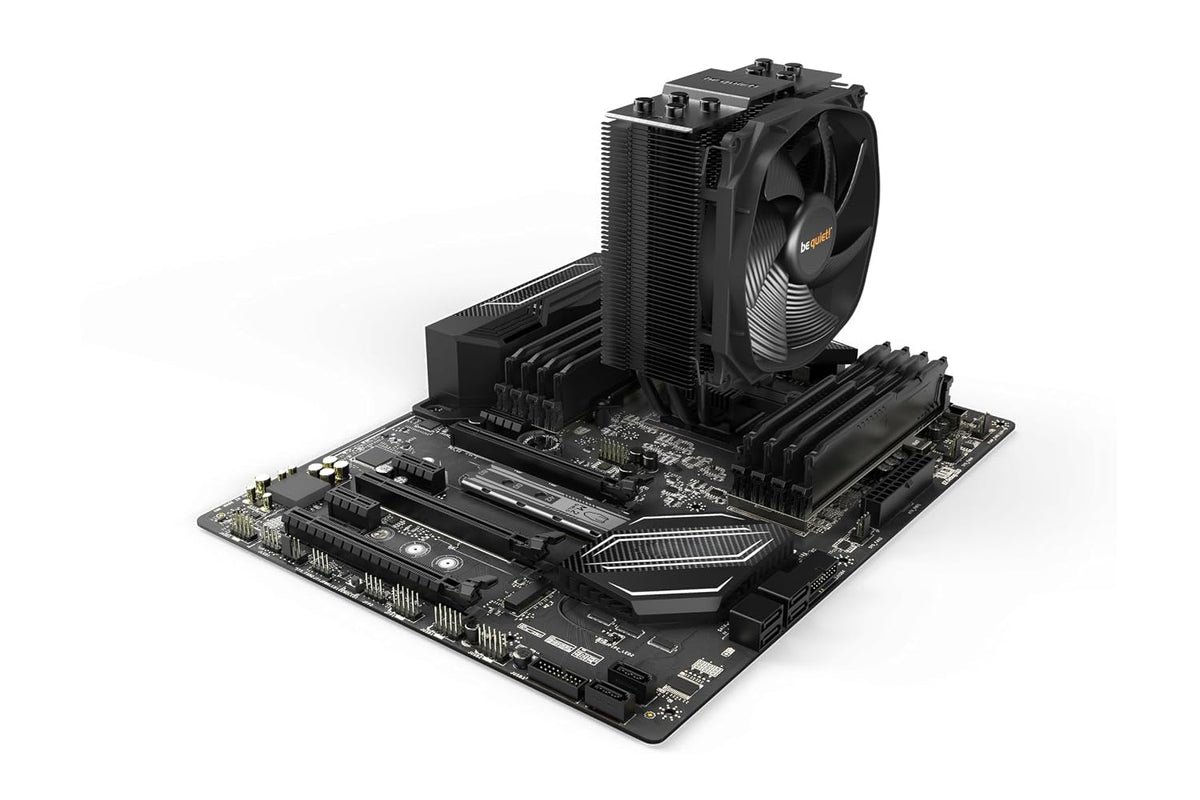 be quiet! Dark Rock Slim, CPU-kylare, 180 W TDP, Silent Wings 3 120 mm PWM-fläkt, 4x 6 mm heatpipes, slimmat tornformat utförande