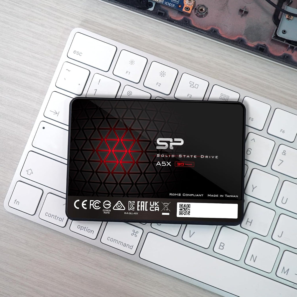 Silicon Power 256GB SSD 3D NAND A5X SLC Cache Performance Boost SATA III 2.5" Internal Solid State Drive SP256GBSS3A55S25AY