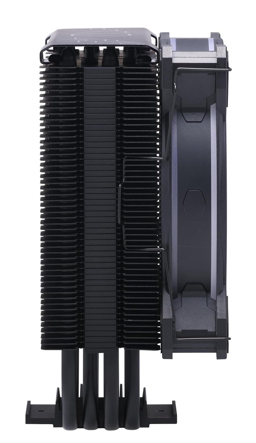 Cooler Master Hyper 212 Black CPU-Luftkylare - Aluminiumfinish, 4 Kontinuerliga Direktkontaktvärmerör, SickleFlow 120 Edge Fläkt, LGA1700 & AM5 Fäste - Svart