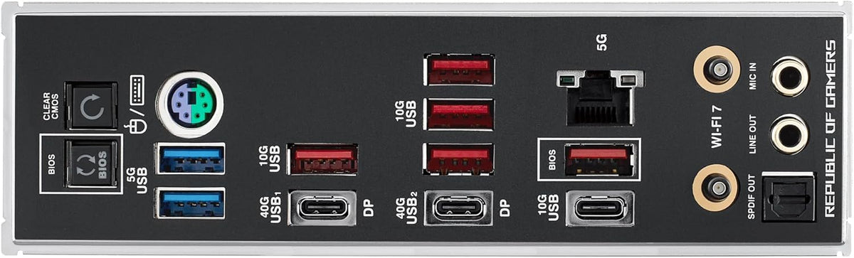 ASUS ROG Strix X870-A Gaming WiFi AMD-moderkort, 16+2 strömförsörjningssteg, DDR5-plats, fyra M.2-platser, PCIe 5.0, nästa generations GPU, WiFi 7, USB 20 Gbps med PD 3.0 upp till 30 W, Aura Sync