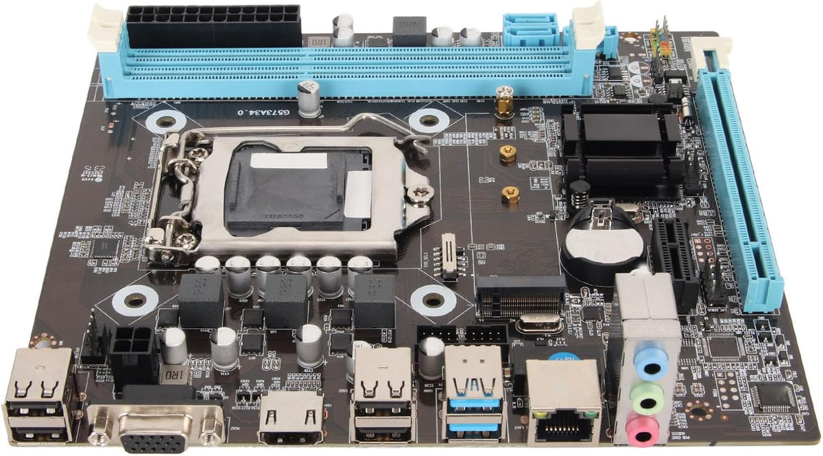 H81 Gaming Moderkort, LGA 1150 Micro ATX PC Moderkort, Dual Channel DDR3 M.2 NVMe NGFF PCIe Slot Stöd för Core I3 I5 I7 för E3 V3 för Celeron G-serien