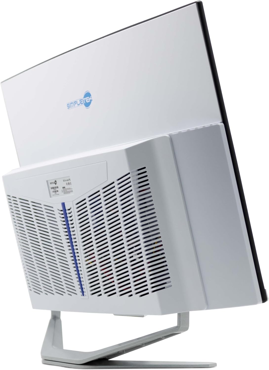 SIMPLETEK All in One AiO 27 tum FHD böjd Windows 11 Pro Core i7 upp 3,6 GHz 16 GB SSD 2 TB RAM SSD 2 TB trådlöst tangentbord inklusive integrerad webbkamera PC Gaming Curved Streaming Hem Arbete Dator