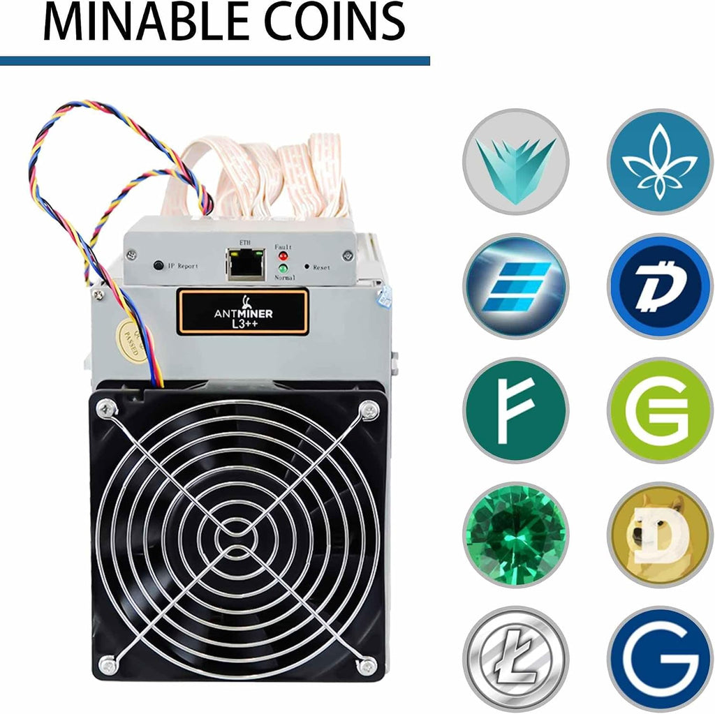 Antminer L3++ 580MH/S ASIC Litecoin Miner med 110-220V PSU Scrypt Doge LTC Miner Machine Asic Miner, LTC Mining & Dogecoin Miner ASIC Miner av META Space (Renew L3 504M)