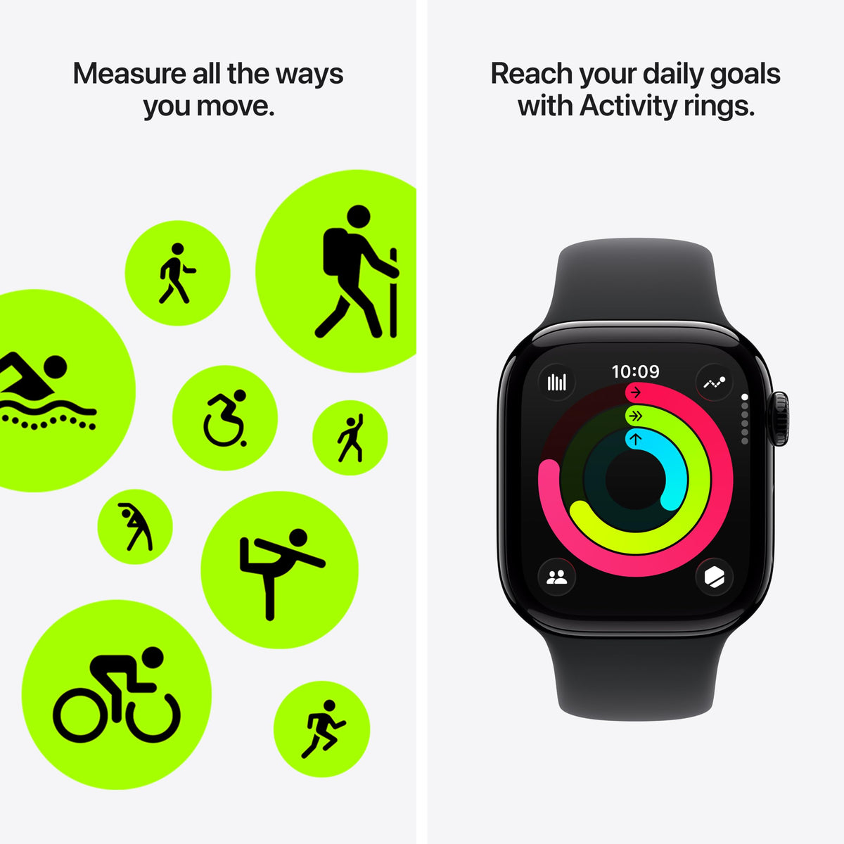 Apple Watch Series 11 [GPS 46mm] Smartwatch with Silver Aluminum Case with Purple Fog Sport Band - M/L. Sleep Score, Fitness Tracker, Health Monitoring, Always-On Display, Water Resistant