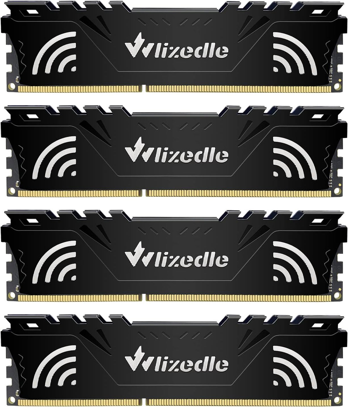 DDR3 1866MHz RAM-minne 32 GB kit (4x8 GB) CL13 UDIMM Wlizedle PC3-14900 minnesmodul 240-pin 1,5 V för stationär dator, svart