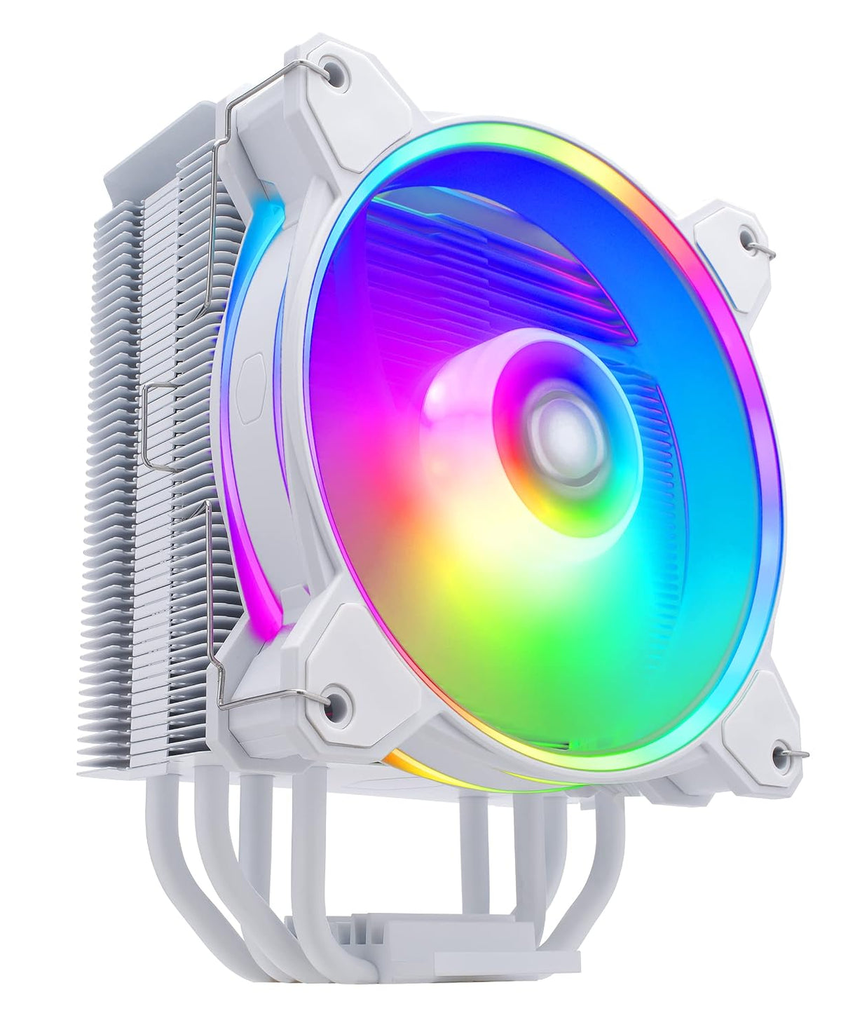 Cooler Master Hyper 212 Black CPU-Luftkylare - Aluminiumfinish, 4 Kontinuerliga Direktkontaktvärmerör, SickleFlow 120 Edge Fläkt, LGA1700 & AM5 Fäste - Svart
