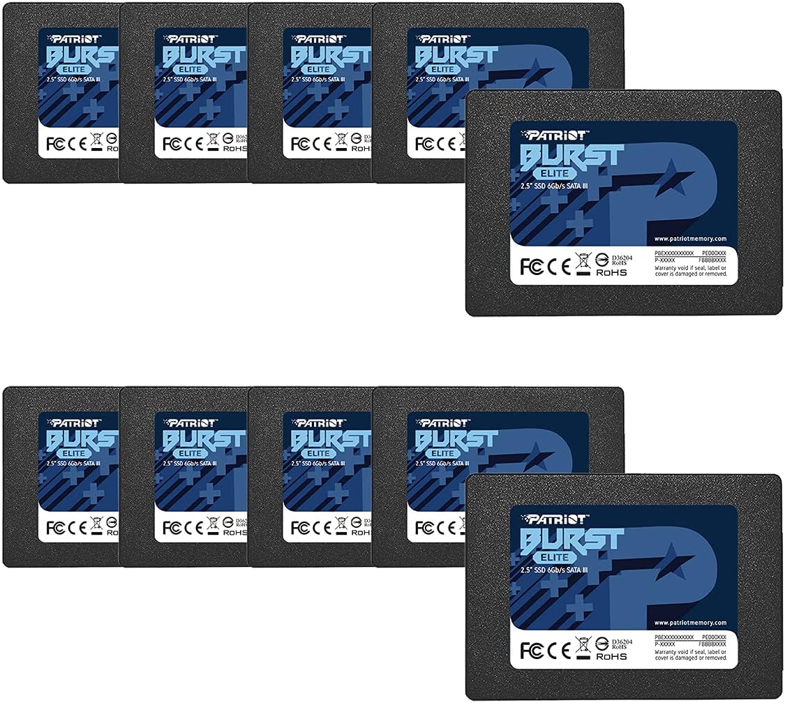 Patriot Burst Elite SATA 3 480 GB SSD 2,5 tum Solid State Drive