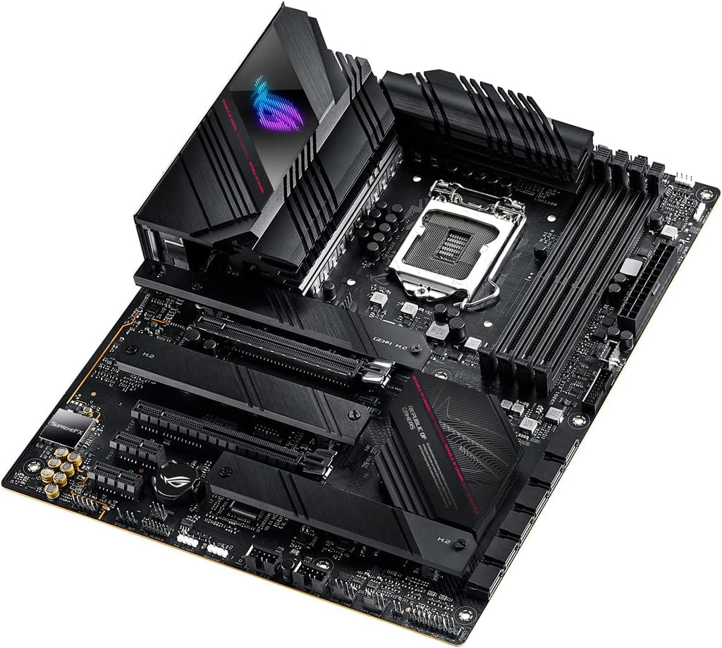 ASUS ROG Strix B760-I Gaming WiFi - Intel B760 LGA 1700 Mini ITX moderkort (DDR5, 8 + 1 DrMOS, PCIe 5.0, 2 x PCIe 4.0 M.2, wifi 6E, 2.5G Ethernet, USB 3.2 Gen 2 x 2 Type-C, Aura Sync RGB)
