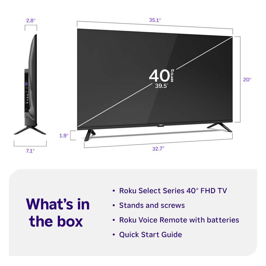 Roku 24-Inch Select Series Smart TV 2026-720p HD TV - RokuTV
