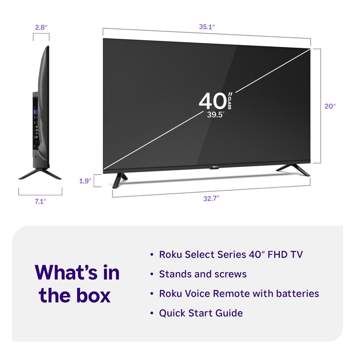 Roku 24-Inch Select Series Smart TV 2026-720p HD TV - RokuTV