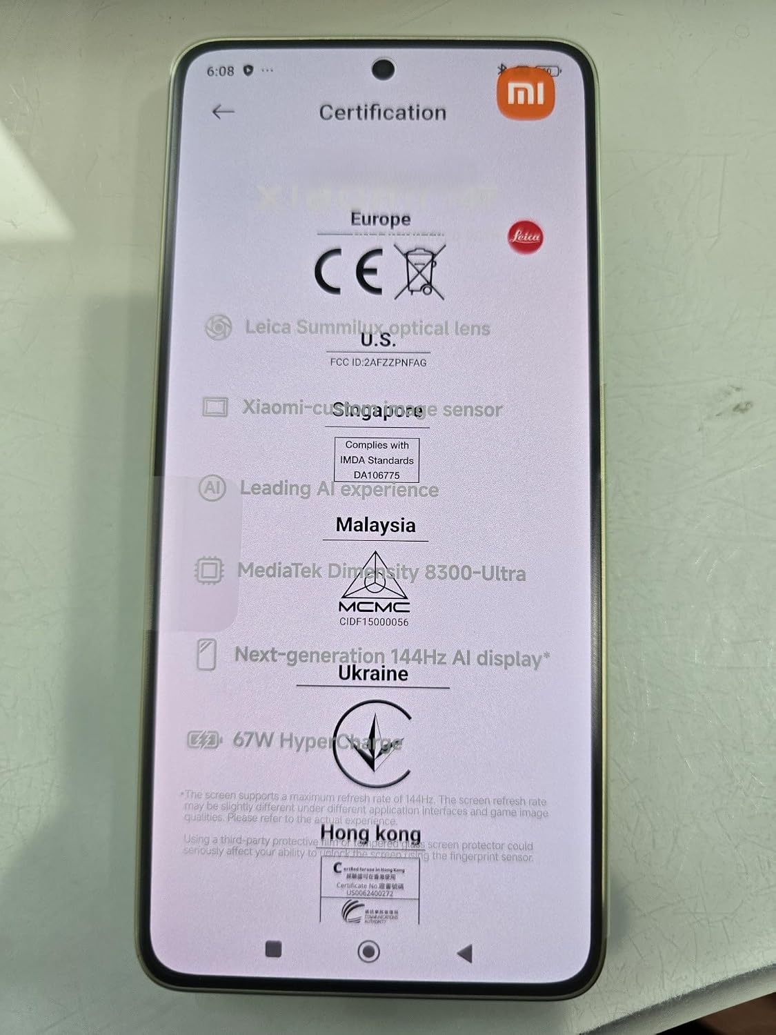 XIAOMI 17T Smartphone 12+256GB svart 16,74 cm 120Hz skärm