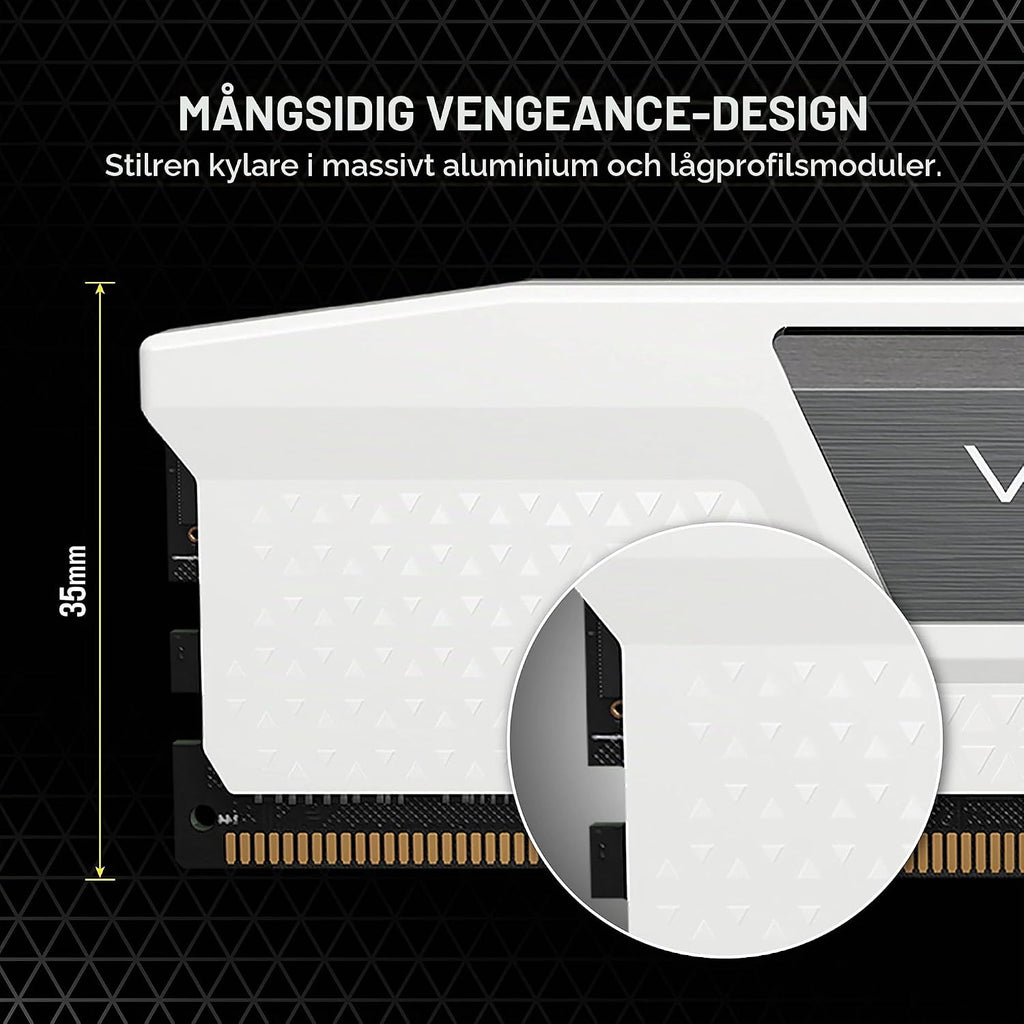 CORSAIR VENGEANCE DDR5 96GB (2 x 48GB) Upp Till 6000MHz INTEL RAM