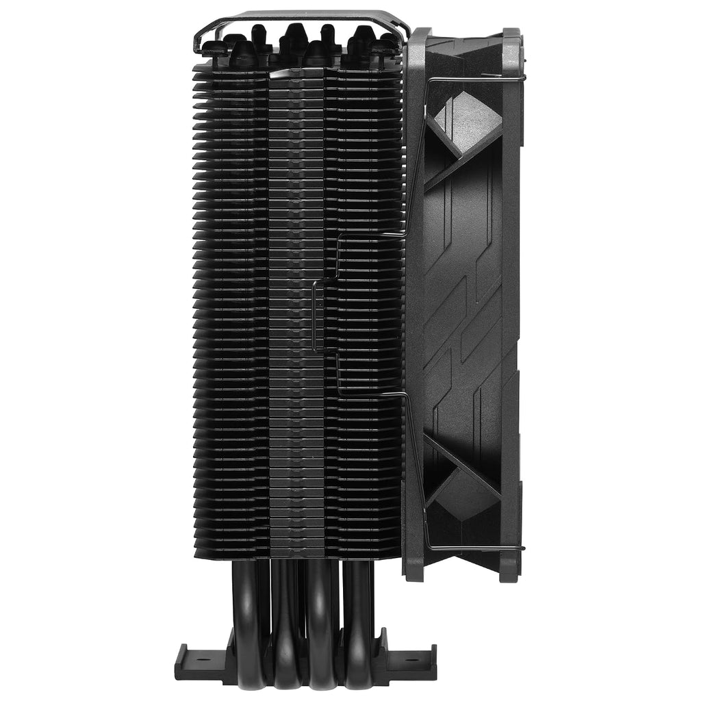 Cooler Master Hyper 212 Black CPU-Luftkylare - Aluminiumfinish, 4 Kontinuerliga Direktkontaktvärmerör, SickleFlow 120 Edge Fläkt, LGA1700 & AM5 Fäste - Svart