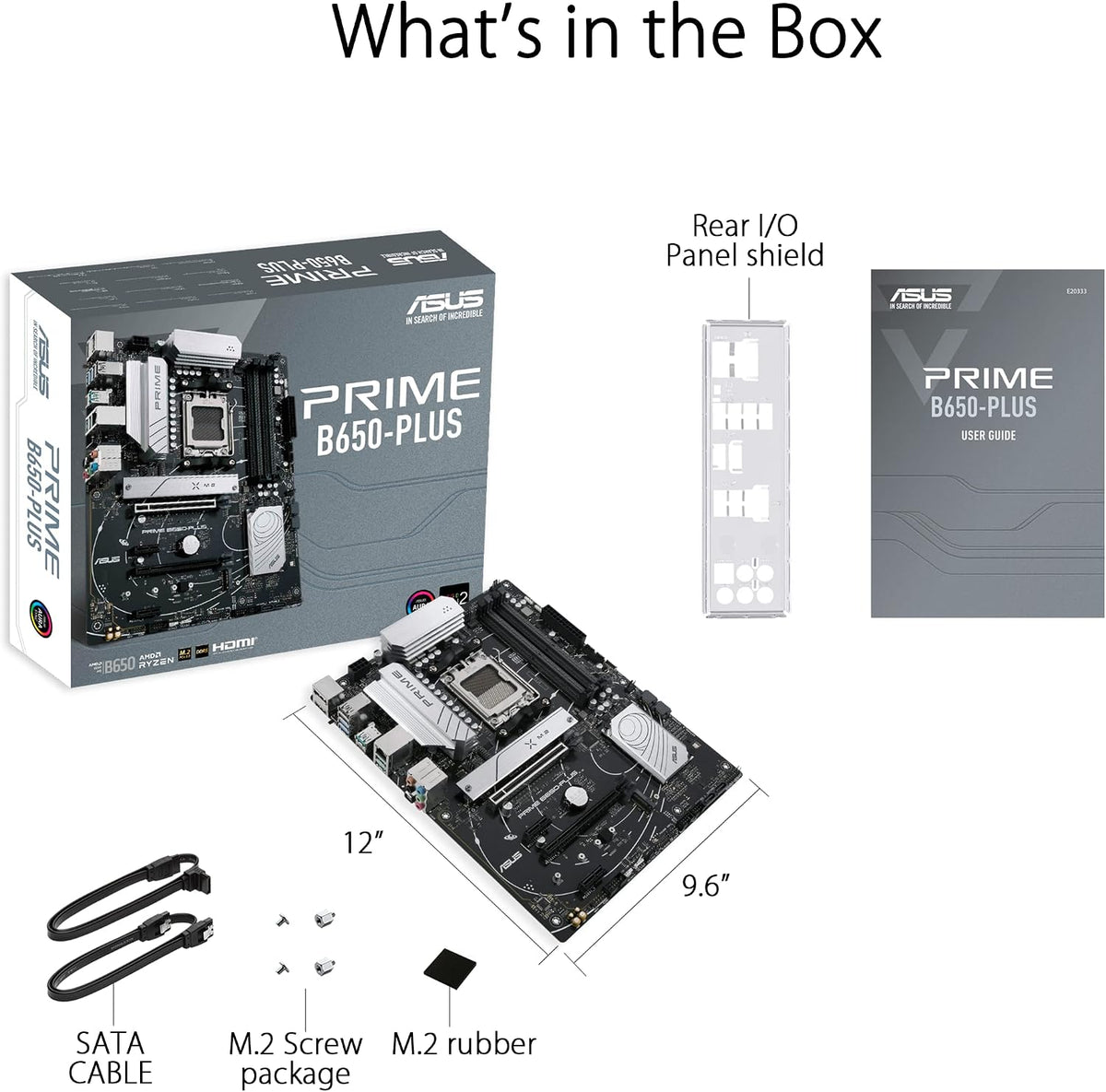 Asus TUF Gaming B450-Plus II moderkortsbas AM4 (ATX, AMD Ryzen, DDR4-minne, M.2, USB 3.1 Gen1+ Gen2, Aura Sync, Ai brusreducerande mikrofon)
