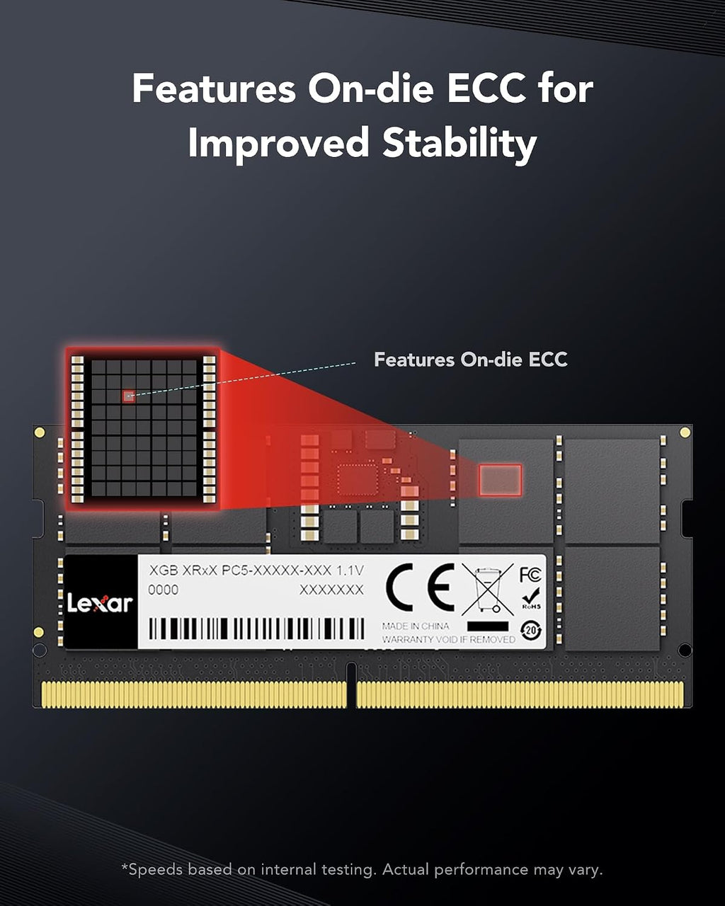 Lexar THOR DDR4 RAM 16GB kit 2x8GB 3 200 MHz, DRAM 288-Pin UDIMM Desktop Memory, XMP 2.0 Högpresterande Datorminne, CL16-18-18-38, 1.35V LD4BU008G-R3200GDXG, THOR 3200 MHz, 16GB Kit (2x8GB)