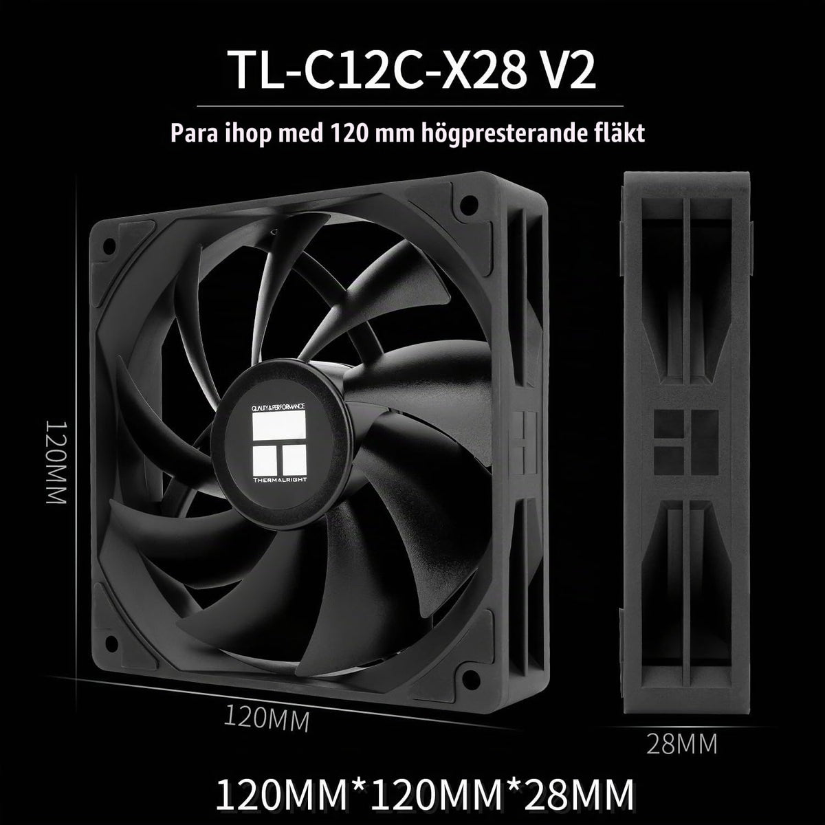 Thermalright Peerless Assassin 120 digital ARGB svart CPU-kylare, kylning med dubbla dörrar och dubbla fläktar, CPU-luftkylare, digital skärmskydd, för AM4/AM5, Intel LGA1851/1700/115X/1200