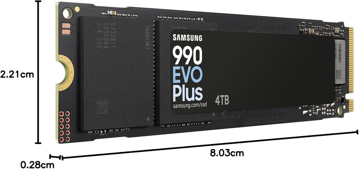 Samsung 990 PRO Heatsink NVMe M.2 SSD, 2 TB, MZ-V9P2T0CW