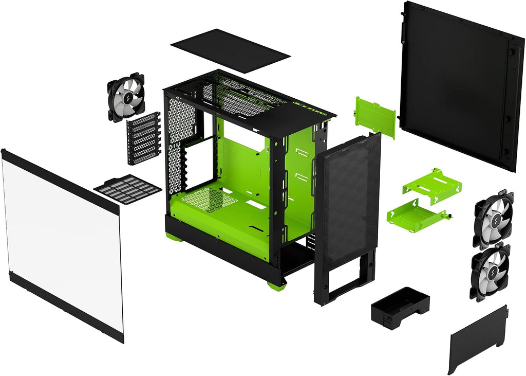 Fractal Design Pop Mini Silent FD-C-POS1M-01 Datorchassi, Svart, 432 x 215 x 393 mm