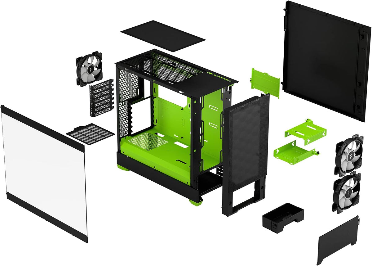 Fractal Design Pop Mini Silent FD-C-POS1M-01 Datorchassi, Svart, 432 x 215 x 393 mm