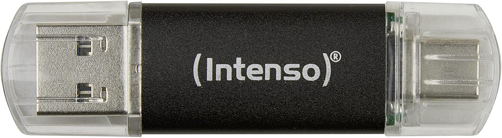 Intenso Twist Line Dual USB-minne 5 x 32 GB – Super Speed USB 3.2 Gen 1 x 1 med upp till 70 MB/s, USB-C och USB-A, antracit