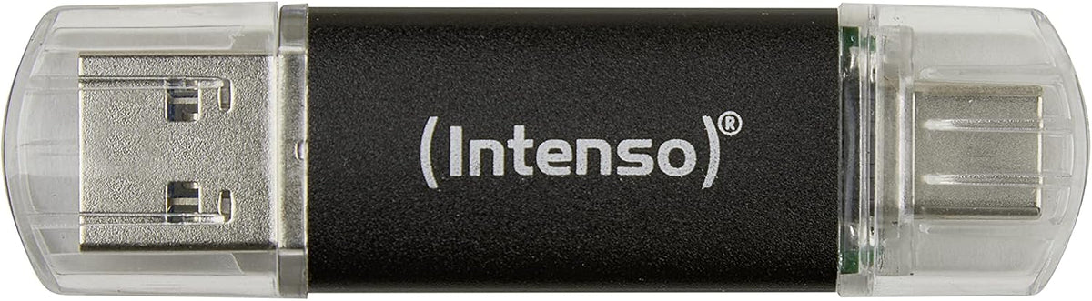 Intenso Twist Line Dual USB-minne 5 x 32 GB – Super Speed USB 3.2 Gen 1 x 1 med upp till 70 MB/s, USB-C och USB-A, antracit