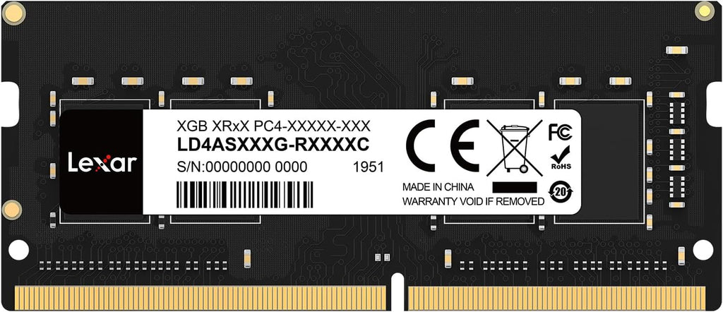 Lexar THOR DDR4 RAM 16GB kit 2x8GB 3 200 MHz, DRAM 288-Pin UDIMM Desktop Memory, XMP 2.0 Högpresterande Datorminne, CL16-18-18-38, 1.35V LD4BU008G-R3200GDXG, THOR 3200 MHz, 16GB Kit (2x8GB)