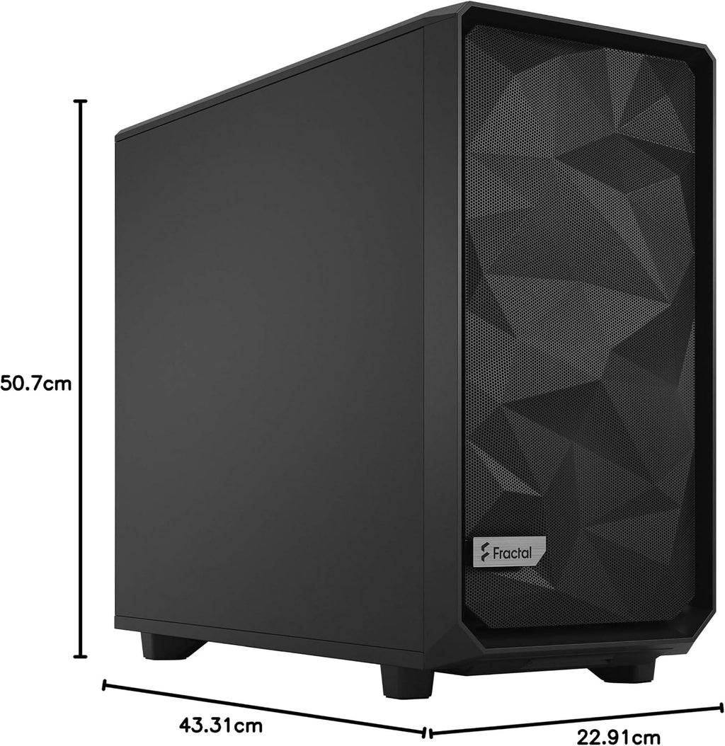 Fractal Design Meshify 3 XL Vit Tempered Glass Klar Toning - Gamingdatorchassi – Meshfront – Tre Momentum 14-fläktar ingår – GPU-stöd upp till 512 mm längd – E-ATX/ATX/mATX-stöd