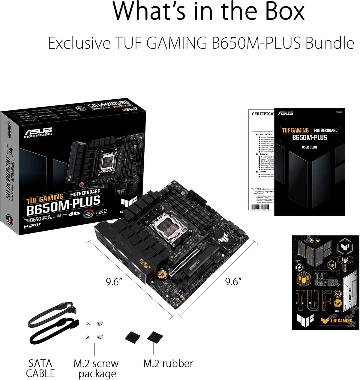Asus TUF Gaming B450-Plus II moderkortsbas AM4 (ATX, AMD Ryzen, DDR4-minne, M.2, USB 3.1 Gen1+ Gen2, Aura Sync, Ai brusreducerande mikrofon)